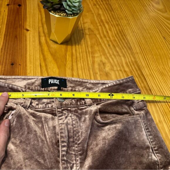 Paige Womens Cindy Straight in Warm Suede Velvet 28 Grunge Boho $219 - Picture 9 of 14